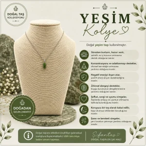 Yeşim Doğal Taş Kolye Ucu