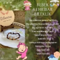 Bebek kehribar bileklik no:2