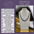 ÖZEL SERİ AMETİST KOLYE (10 MM)