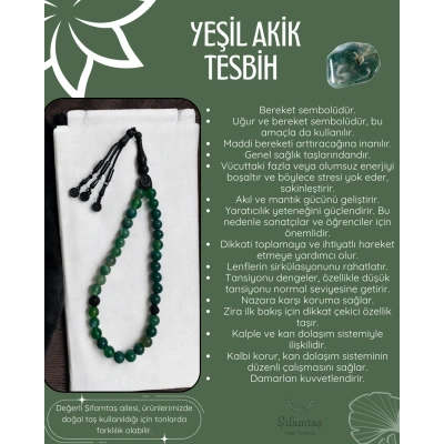 YEŞİL AKİK TESBİH