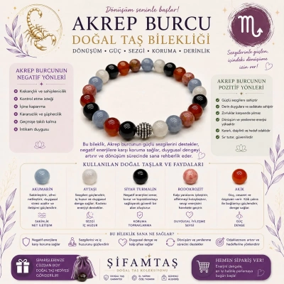 AKREP BURCU BİLEKLİĞİ