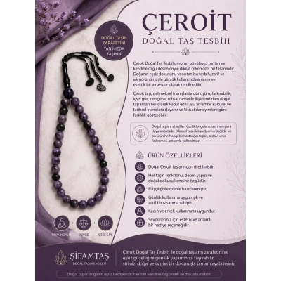 ÇEROİT DOĞAL TAŞ  TESBİH