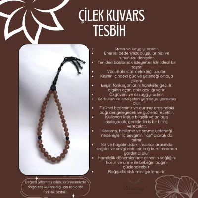 ÇİLEK KUVARS TESBİH