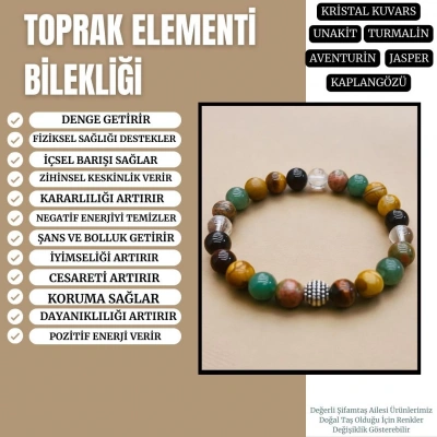 Toprak Elementi Bilekliği