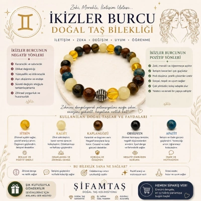 İKİZLER BURCU BİLEKLİĞİ