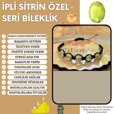 İPLİ SİTRİN BİLEKLİK