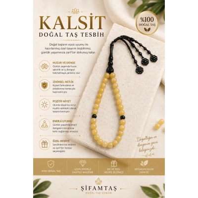 KALSİT DOĞAL TAŞ TESBİH