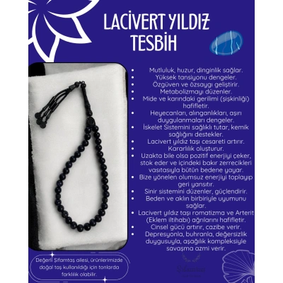 LACİVERT YILDIZ TESBİH