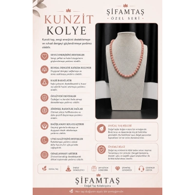 ÖZEL SERİ KUNZİT KOLYE