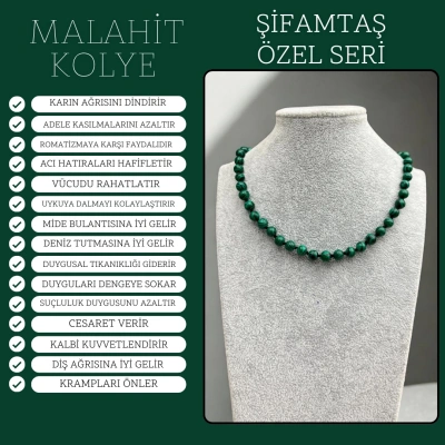 ÖZEL SERİ MALAHİT KOLYE