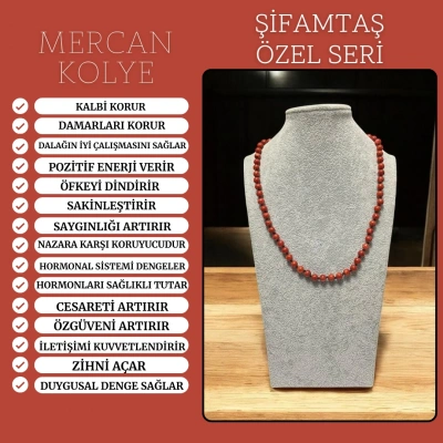 ÖZEL SERİ MERCAN KOLYE