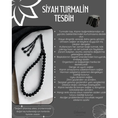 SİYAH TURMALİN TESBİH