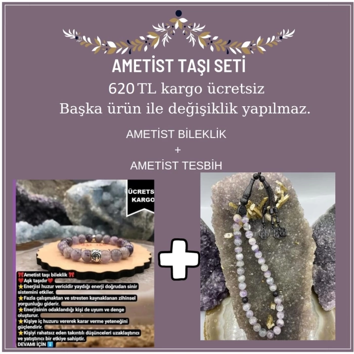 AMETİST TAŞI SETİ