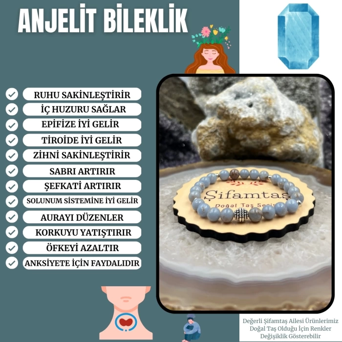 Anjelit Taşı Bileklik