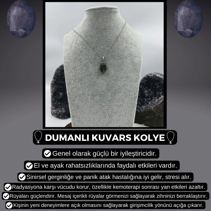 DUMANLI KUVARS KOLYE