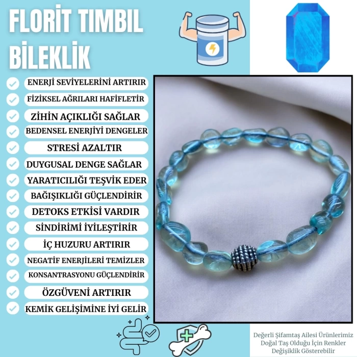 FLORİT TAŞI TIMBIL BİLEKLİK