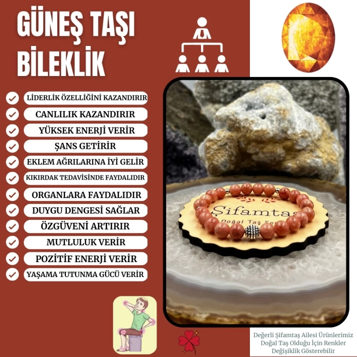 Güneş Taşı Bileklik