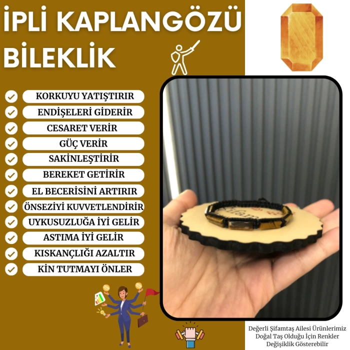İPLİ KAPLANGÖZÜ BİLEKLİK