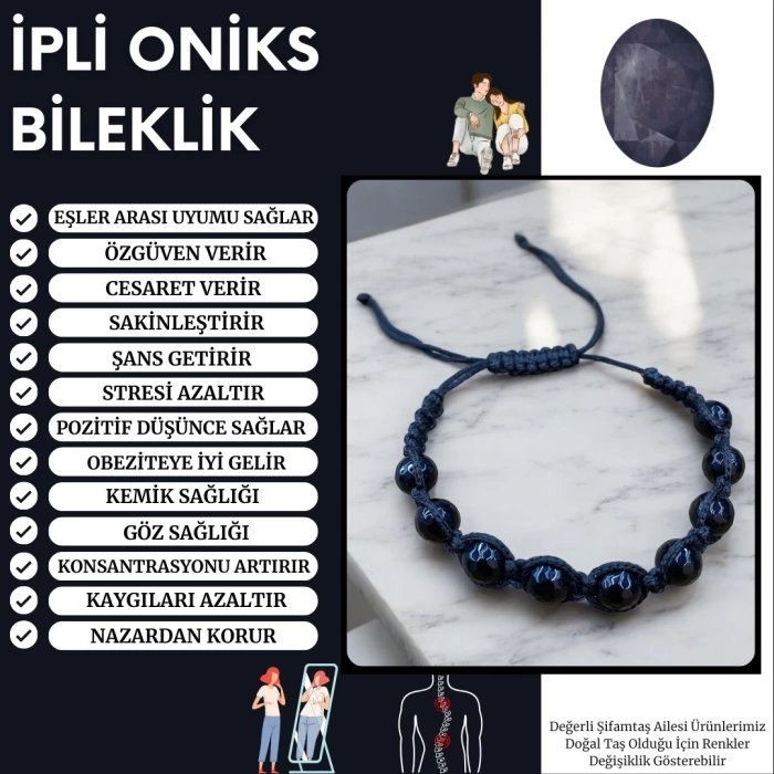 İPLİ YUVARLAK ONİKS BİLEKLİK