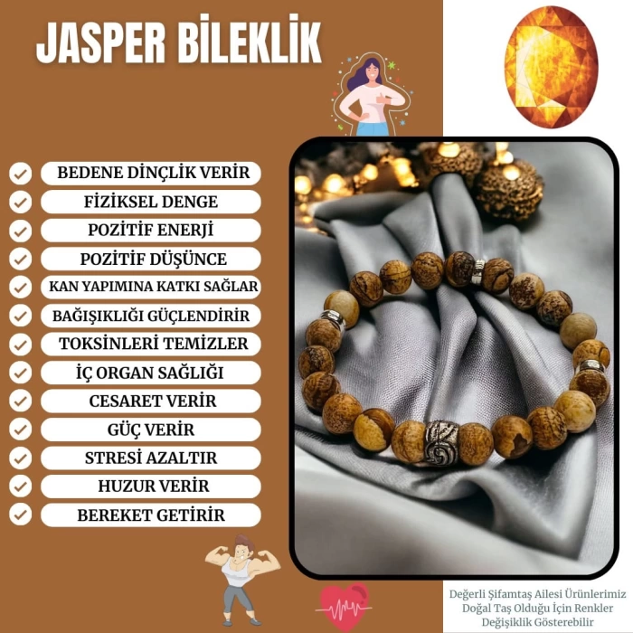 Jasper Taşı Bileklik