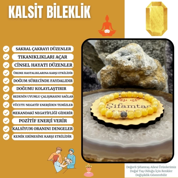 Kalsit Taşı Bileklik