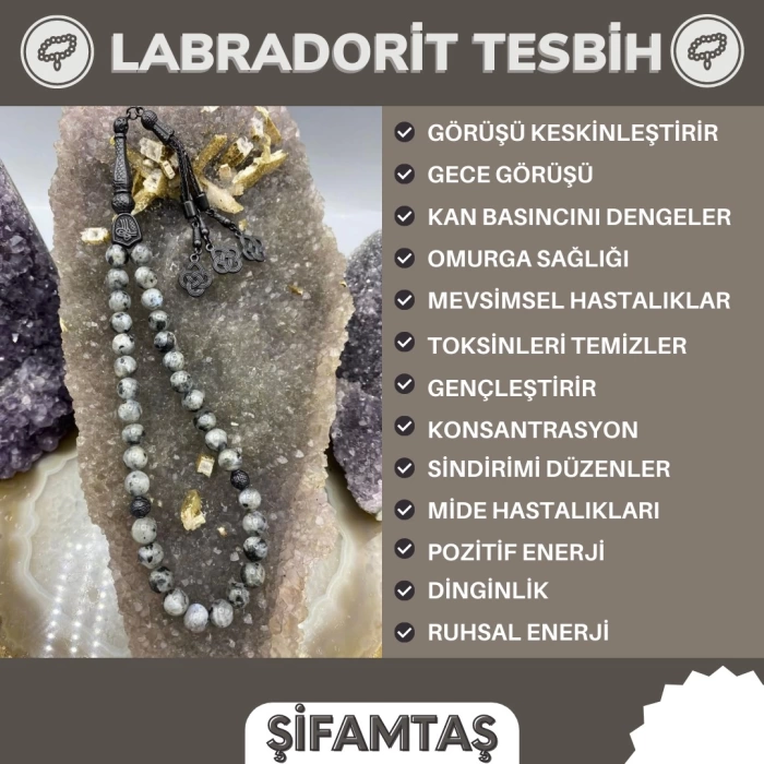 Labradorit Tesbih