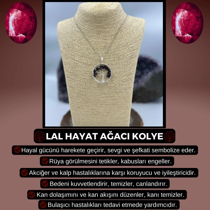 LAL HAYAT AĞACI KOLYE