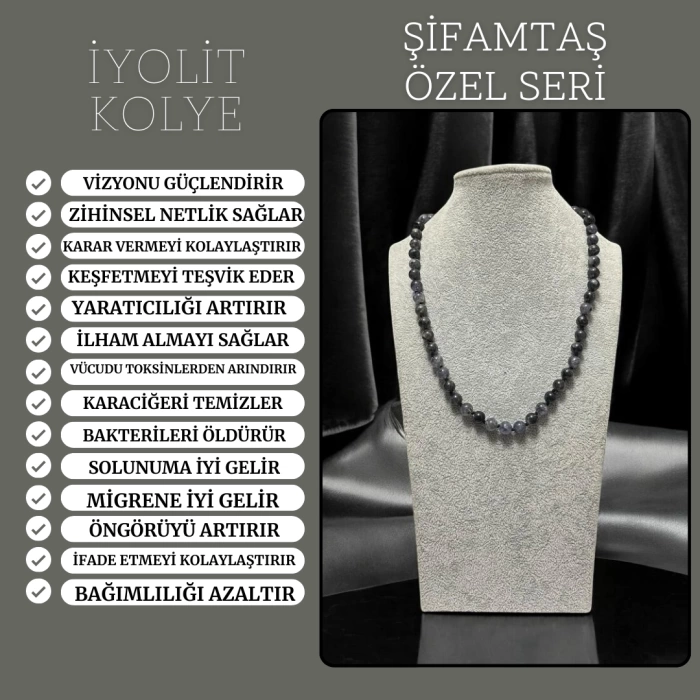 ÖZEL SERİ İYOLİT KOLYE