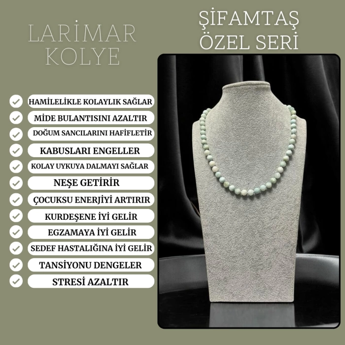 ÖZEL SERİ LARİMAR KOLYE
