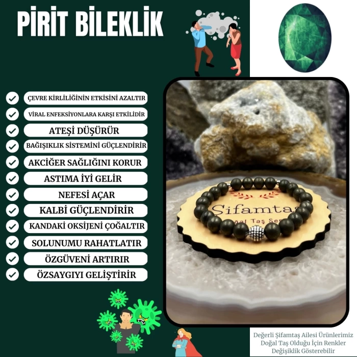 Pirit Taşı Bileklik