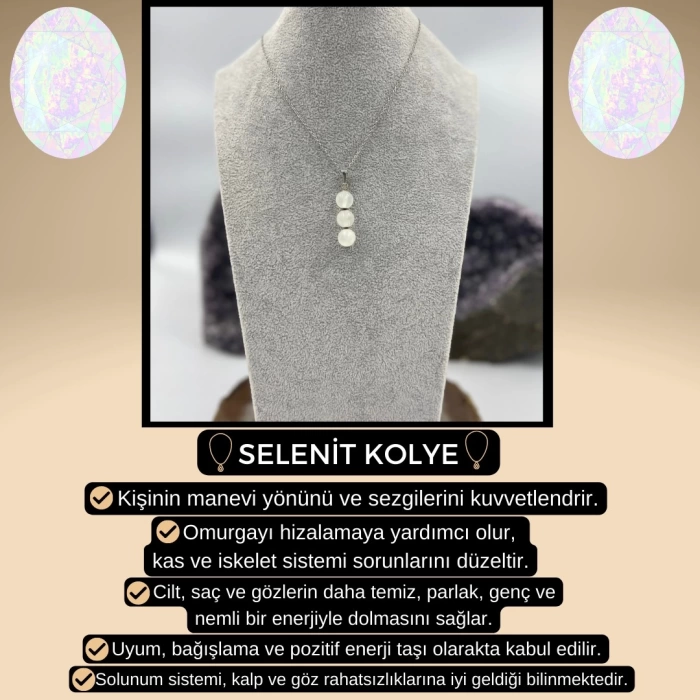 SELENİT KOLYE