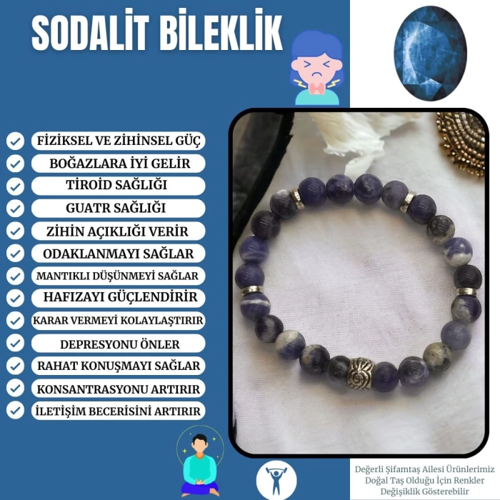 Sodalit Taşı Bileklik