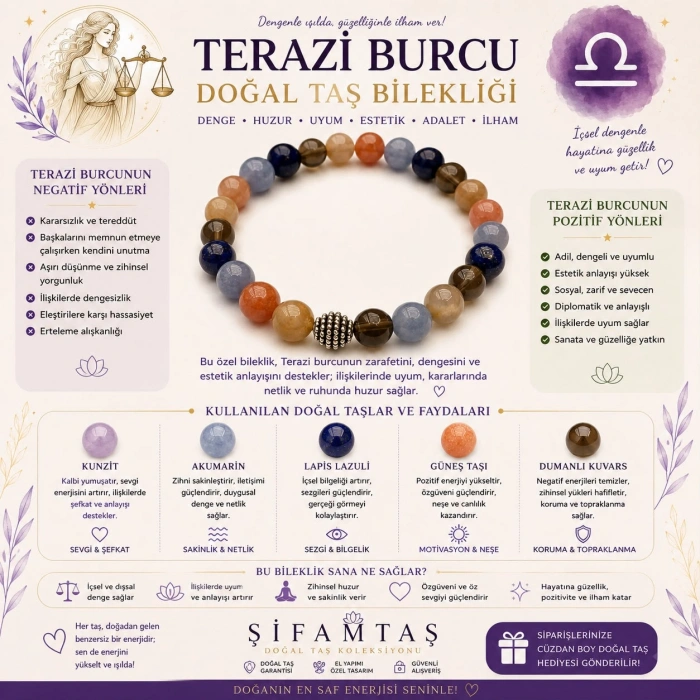TERAZİ BURCU BİLEKLİĞİ