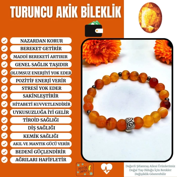 TURUNCU AKİK BİLEKLİK