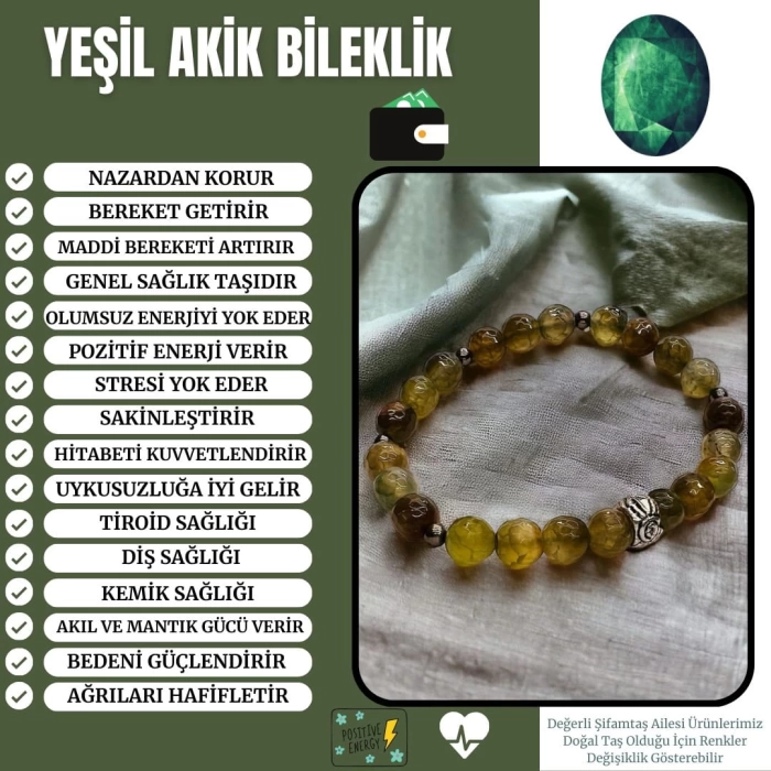 YEŞİL AKİK BİLEKLİK