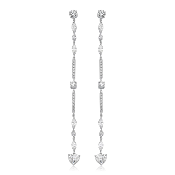 TENNIS GOLD DIAMOND EARRING