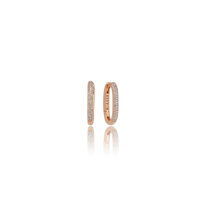 COSIMO HOOP GOLD DIAMOND EARRING