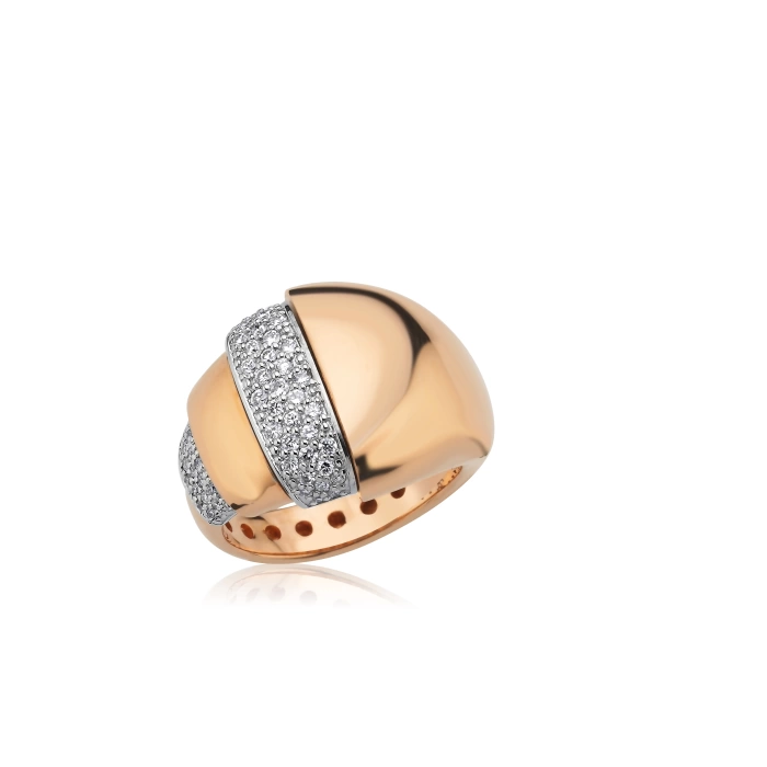 CROCODILE GOLD DIAMOND RING