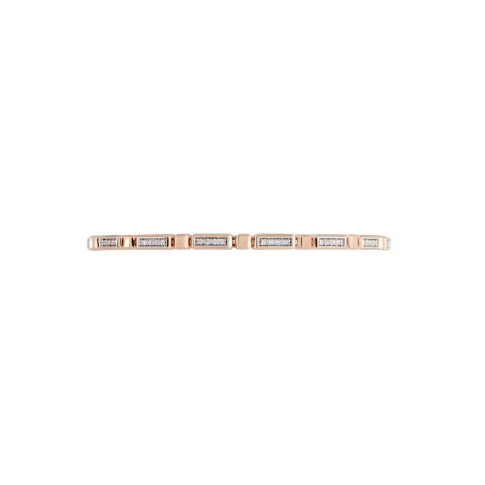 RAILWAY GOLD DIAMOND BRACELET