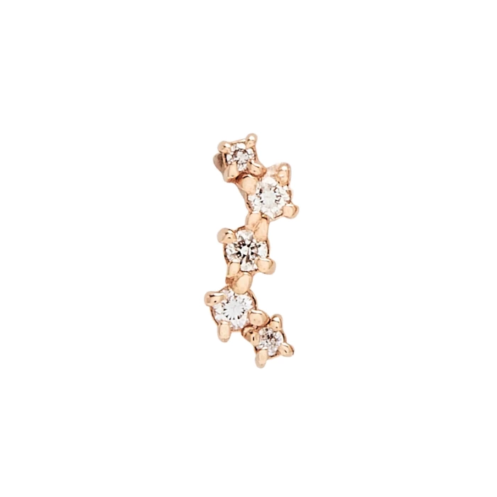 TRAVERSE GOLD DIAMOND EARRING