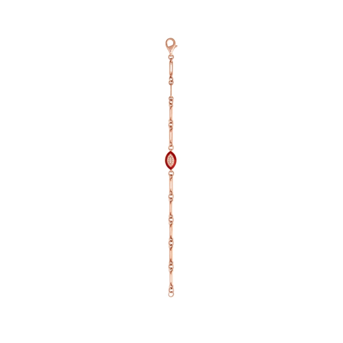 RED EYE GOLD DIAMOND BRACELET