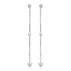 TENNIS GOLD DIAMOND EARRING