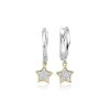 INANNA HOOP GOLD DIAMOND EARRING