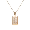 MEDAL GOLD DIAMOND NECKLACE