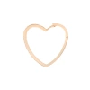 HEART HOOP GOLD DIAMOND EARRING