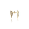 WING GOLD DIAMOND EARRING