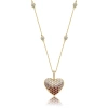 HEART GOLD DIAMOND NECKLACE