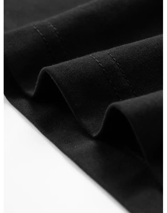 %100 Pamuk Unisex Kadın Erkek V Yaka Basic Tişört