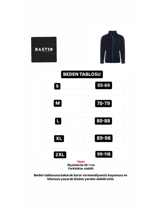 Outdoor Polar Erkek Kadın Unisex Tam Fermuarlı Kombat Tactical 3 Cepli Polar