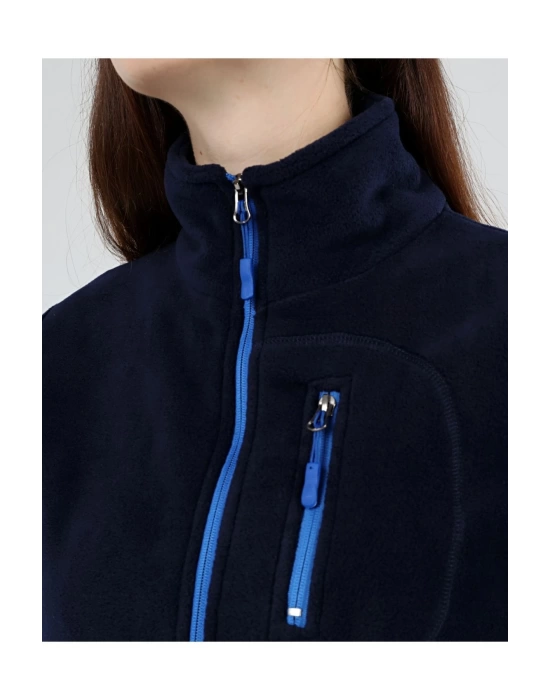 Unisex Kadın Erkek Outdoor Cepli Tam Fermuarlı Polar